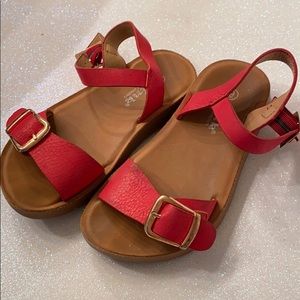 Red Sandals